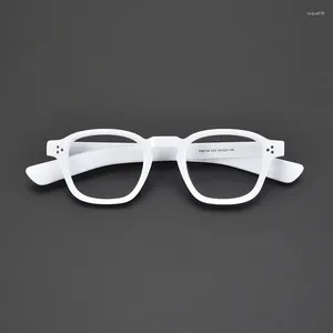 Lunettes de soleil Cadres à la main de haute qualité acétate carré lunettes cadre pour hommes femmes optique myopie lecture prescription lentille concepteur