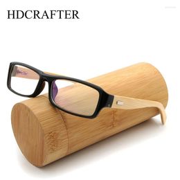 Lunettes de soleil Frames Hdcrafter Eyeglass Men Femmes Bamboo Jambes optiques Prescription Myopie Spectacles Lire Oculos de Grau