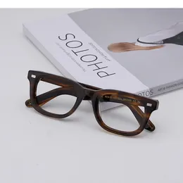 Zonnebrilmonturen Hoogwaardig ontwerp Rechthoekige acetaat Optische bril Brillen Mode Klutz-brilmontuur Heren Dames Recept