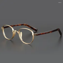 Lunettes de soleil Frames designer de haute qualité acétate Titanium Lunes Men Femmes Retro Prescription Habillement de lunettes d'ordinateur Vintage Eyewear