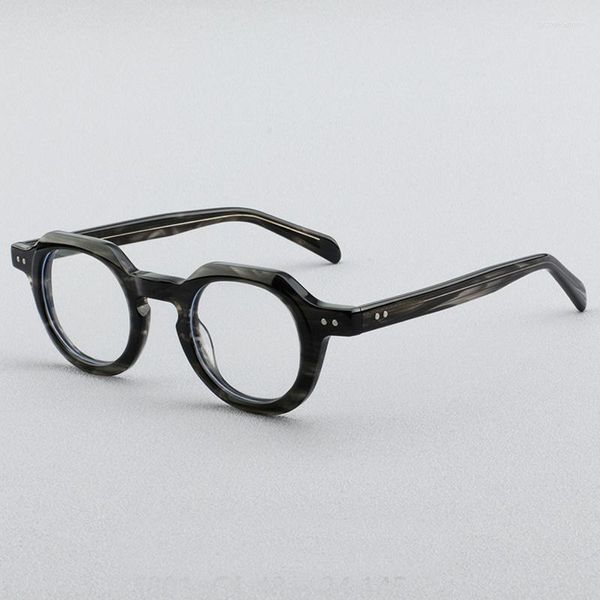 Marcos de gafas de sol Marco de gafas de diseñador de alta calidad Hombres Vintage Acetato grueso Anteojos Mujeres Ópticas Miopía Gafas graduadas