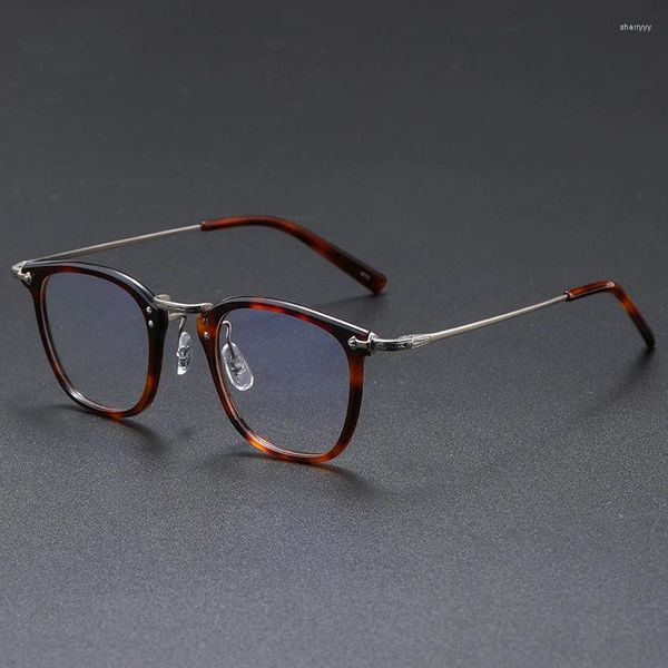 Lunettes de soleil Cadres Japonais GMS-806 Pur Titane Designer Vintage Rond Lunettes Cadre Hommes Faits À La Main Myopie Lunettes Femmes Accessoires Pour Les Yeux