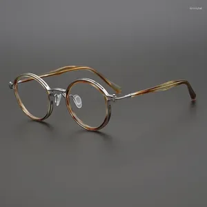 Lunettes de soleil Frames Japonais faits à la main Titane à la main