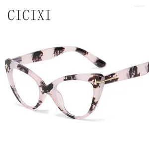 Lunettes de soleil Frames Jnpcxi Classic Anti-Blue Lumières FaIR Brand Designer Fashion Cat Eye Oeil Optical Computer Glasse Myopie