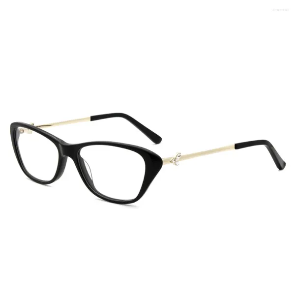 Lunettes de soleil Cadres JQW-1711 Lunettes optiques lunettes acétate hommes femmes haute qualité cadre mode style propre lentille classique design lunettes