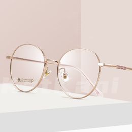 Zonnebrillen frames Katkani retro ronde brillen voor mannen en vrouwen ultralicht pure myopie hyperopie astigmatisme bril 2065 230325