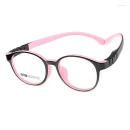 Lunettes de soleil Cadres Enfants Lunettes Cadre TR90 Enfants Lunettes Incassables Coffre-fort Ultra Léger Garçons Filles Optique Flexibl Silicone Tendance