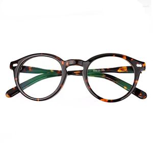 Zonnebril Frames KJDCHD Acetaat Optische Brillen Frame Mannen Retro Vintage Ronde Recept Bril Nerd Vrouwen Bril Bijziendheid Eyewear
