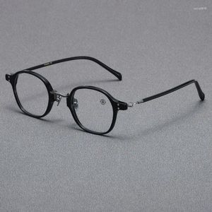 Zonnebrilmonturen Koreaanse stijl Puur titanium Leesbril voor heren Optische lenzen Damesbrillen Frame Rond Trendy Veelzijdige brillen