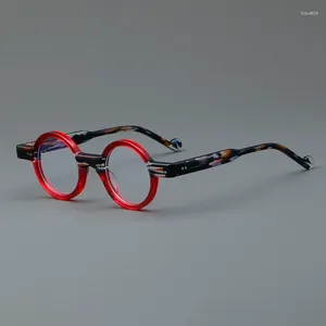 Lunettes de soleil Cadres Light Petit cadre rond Hommes et femmes Acide acétique Optique Production de haute qualité de verre de prescription de myopie