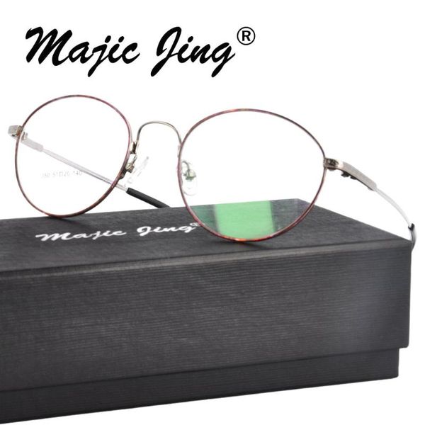 Gafas de sol marcos Magic Jing Memory Metal Rx Optical Miopia Eyewear Eyeglasses Full Rim Prescription Spectacles 350 Fashion