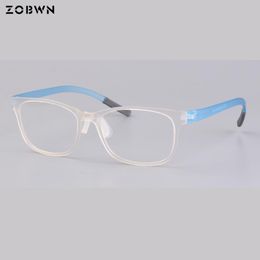 Zonnebrillen Frames Men Retro optische bril Girls Women Points Brand Designer Hoogwaardige computerglazen frame transparante kleuren frame kleuren