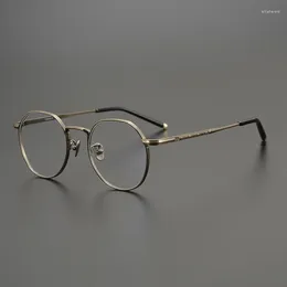 Zonnebrilmonturen Herenbril Japan Handgemaakte Titunium Optisch Frame Model MIRA Dames Heren Recept Shades
