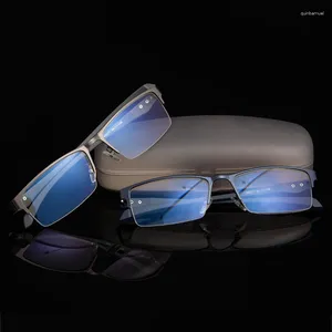 Zonnebrilmonturen Heren Ultralight Titanium Anti-Blauw Licht 2024 Bijziendheid Optische Brilmontuur/Kwaliteit Trend Frame