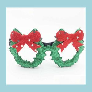 Zonnebrillen frames Merry Christmas bril frame Santa Snowman Tree grappige feestmaskers accessoires ornamenten xmas decoratie mode k dhw6r