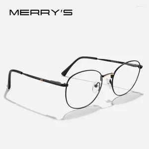 Zonnebril Frames MERRYS ONTWERP Mannen Retro Ovale Bril Vrouwen Ultralight Brillen Klassiekers Recept Brillen Optische Frame S2622