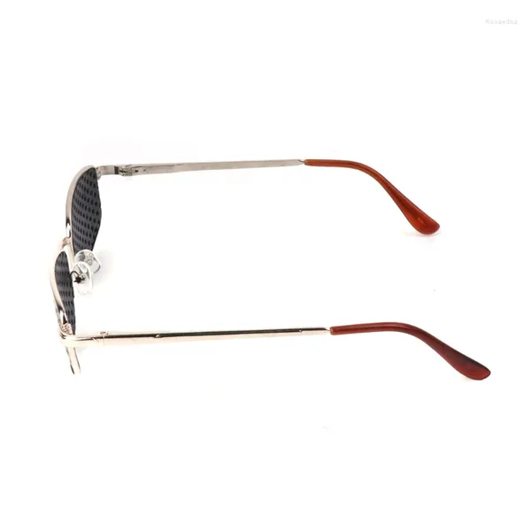 Lunettes de soleil montures de lunettes à sténopé en métal lunettes d'exercice amélioration de la vue pour l'entraînement de la Vision