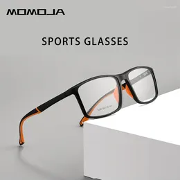 Zonnebrilmonturen MOMOJA Mode Retro Ultralichte Brillen TR90 Vierkante Optische Brilmontuur Man Sportbrillen Y1226D