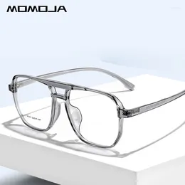 Zonnebrilmonturen MOMOJA Retro Fashion Polygon Pilot Ultra Light TR90 Spektakel Optische Brilmontuur Man Vrouw Brillen