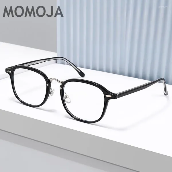 Lunettes de soleil Frames Frame de lunettes Momojatr Retro Ultra Light Women's Fashionnable Polygonal Optical Optical Prescription Lunes pour Men98376