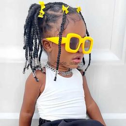 Zonnebrillen Frames Nieuwe kinderen Fashion Square zonnebril Schattige baby Beschermende zonnebril jongens en meisjes UV Bescherming Eyewear UV400 Goggles