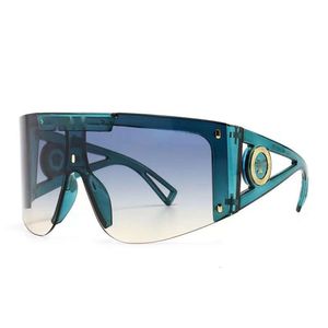 Lunettes de soleil Cadres Nouvelle mode grand cadre une pièce tête lunettes de soleil masque lunettes intégrées personnalisées coupe-vent lunettes de soleil de sport