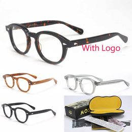 Zonnebril Frames Optische Brillen Frame Mannen Vrouwen Johnny Depp LEMTOSH Vintage Bril Computer Acetaat Brilmontuur Voor Mannelijke Clear Lens T2201115