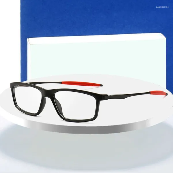 Monturas de gafas de sol Marco de gafas ópticas para hombres y mujeres Gafas graduadas UV400 Recubrimiento protector Antiarañazos Estilo deportivo Flexible
