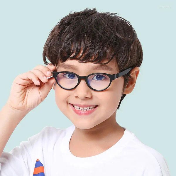 Lunettes de soleil Cadres de lunettes optiques Cadre pour enfants pour enfants filles Myopie Eyeglass avec des objectifs 0 degrés Points simples Kids Unisexe F8155