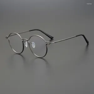 Lunettes De soleil montures lentilles optiques homme RLT5893 japon marque carré titane hommes femmes tendances lunettes Oculos De Grau Feminino