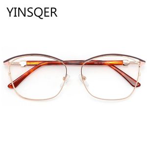 Lunettes de soleil Cadres Optique Carré Femmes Lunettes de Prescription Pour Myopie Lecture Lunettes Cat Eye Décoratif Faux Lunettes Clair 231208