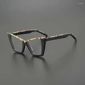 Lunettes de soleil Frames Cadre de lunettes personnalisées pour les hommes Boîtes oculaires à la mode et élégantes Larges de prescription de lecture optique pour femmes