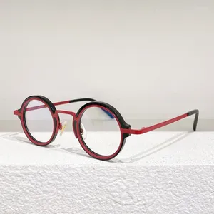 Marcos de gafas de sol Marco ovalado vintage personalizado Hombres Acetato Cara cuadrada UV400 Gafas de ojos