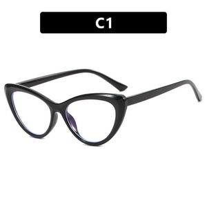 Marcos de gafas de sol Mona Triangle Cat Eye Butterfly Frame 2022 El nuevo marco se puede equipar con grado de miopía Luz anti-azul T240124