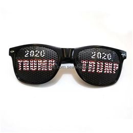 Lunettes de soleil Frames Président Donald Trump Funny Glasses Festival Festival Supplies USA Flag Patriotic Gifts Drop Livrot Accessor Fashion DHVO7