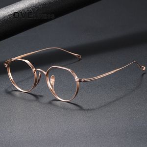 Sonnenbrillenrahmen Reine Brillenrahmen Männer Retro Runde Brillengestelle Frauen Luxus Vintage Myopie Optische Brillen 230516