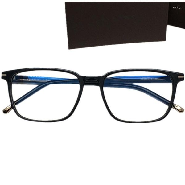 Lunettes de soleil Cadres de qualité Euro-Am Unisexe Bigrim Lunettes Cadre 55-16-145 Planches rectangulaires importées Eyeglass Optical Fullrim