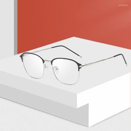 Sonnenbrille Rahmen Qualität Optische Gläser Rahmen Legierung Vollrand Männer Brillen Rezept Metall Große Größe Brillen