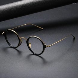 Zonnebril Frames Leesbril KMN1110 Puur Titanium Brilmontuur Japan Merk Ronde Mannen Vrouwen Trending Optische Oculos