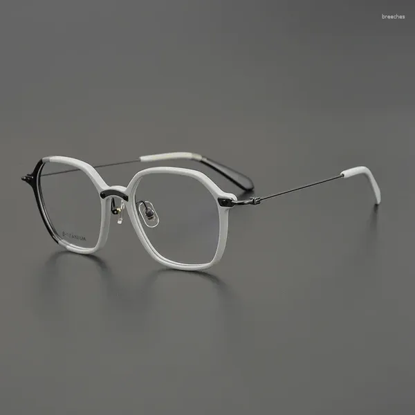 Marcos de gafas de sol Marco de gafas retro Hombres Diseñador de calidad superior Marca Gafas ópticas Miopía Lectura Mujeres Anteojos recetados
