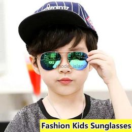 Lunettes de soleil Frames Retro Kids Lunettes de soleil Uv400 Brand Designer Enfants Sun Glasse de luxe Shades Baby Boys Garles
