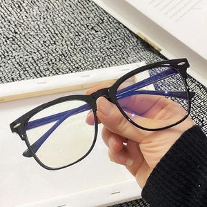 Lunettes de soleil Frames Retro Men Femmes Anti-Blue Light Eyeglass Trend Optical Computer Transparent Myopia Universal Eyewear Cadre