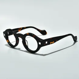 Gafas de sol marcos retro acetato redondo gafas ópticas hombres mujeres hechas hechas de miopía vintage anteojos de diseñador de lentes de diseño 230325