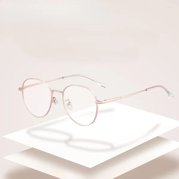 Gafas de sol marcos de gafas retro ultra luz marco de los hombres hilopía de marco completo miopía al por mayor titanio redondo redondo