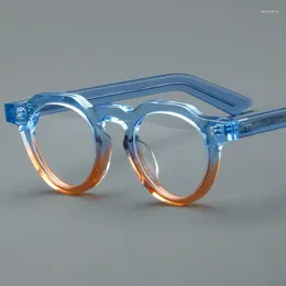 Los marcos de gafas de sol regresan al marco de gafas de acetato de los antiguos recetados ópticos de alta calidad adecuada para la resistencia a la miopía luz azul