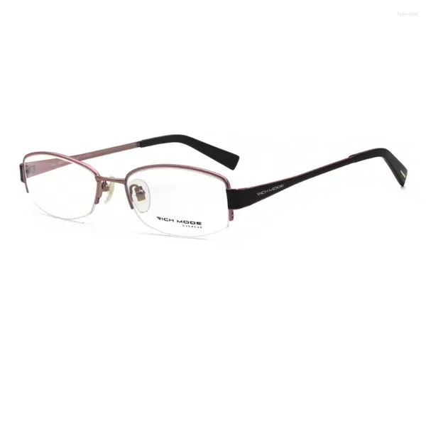 Marcos de gafas de sol RM00628-C4 Moda Italia Diseño Gafas para mujer Acero inoxidable rosa con gafas de metal Gafas