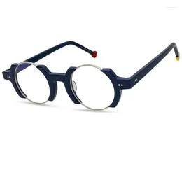 Zonnebrillen Frames rond onregelmatig frame Hip-hop Punk Style Decoratieve bril kunnen worden gecombineerd met leesglazen