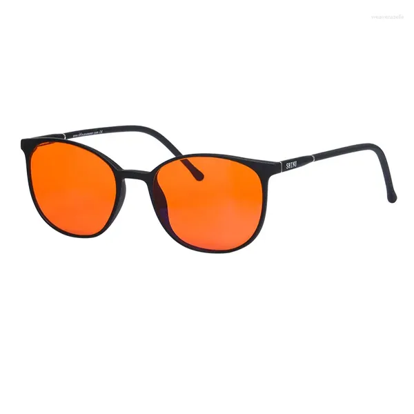 Lunettes de soleil Cadres Shinu Anti Blue Light Computer Lunettes Femmes 99,9% Filtre Ray Orange Lentilles Correctives Lunettes Good Sleep Lady 079