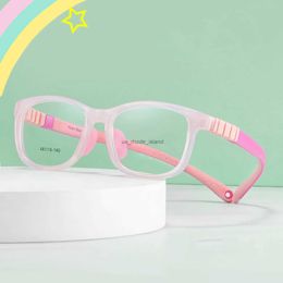 Zonnebrillen frames siliciumkinderen bril afneembare tempel flexibel super licht big boy girl geschikte zachte sportglazen