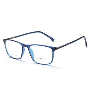 Les lunettes de soleil encadrement de lunettes rectangulaires de petite taille cadrent les lunettes de prescription de myopie rétro pour les hommes avec la charnière de printemps